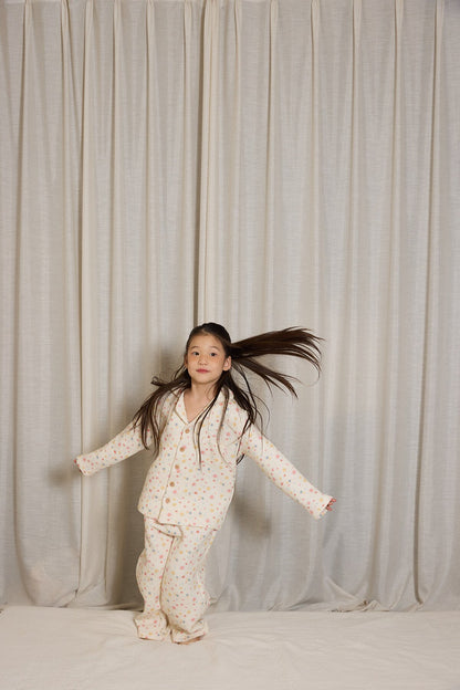 yummy&rocky | Cotton Embroidery Print Home Set コットン刺繍プリントルームウェア【mh0020096】