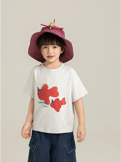 Cute Animal Graphic Cotton T-shirt アニマル プリント コットン Tシャツ【mh0012741】