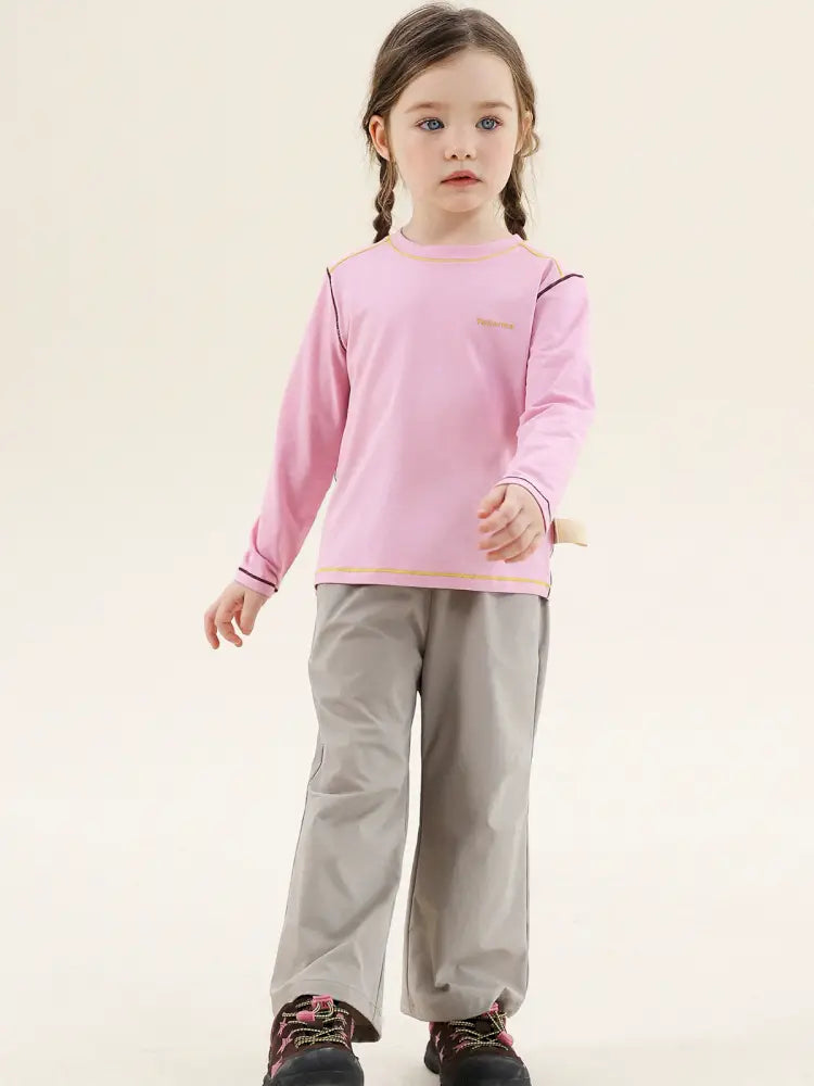 -切り替えステッチ長袖Tシャツ【mh0011300】 - mamahalo shop - 長袖Tシャツ -  べビー服 - 子供服 - 男の子 - 女の子