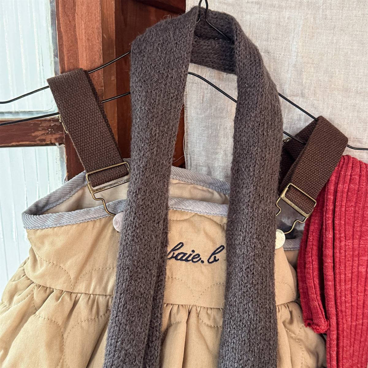 -キルティング サロペットスカート ジャンパースカート 中綿入り【mh0011419】 - mamahalo shop - ノースリーブワンピース -  べビー服 - 子供服 - 男の子 - 女の子