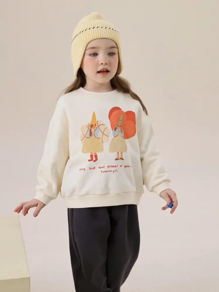 -アニマルプリント長袖スウェットトレーナー【mh0011297】 - mamahalo shop - トレーナー・フーディ -  べビー服 - 子供服 - 男の子 - 女の子