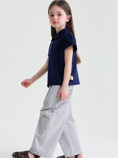 Floral Print Cotton Long Pants ドット柄 ロングパンツ【mh0013169】