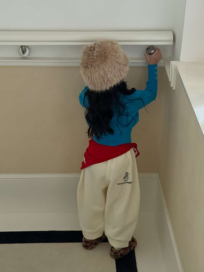 ゆるワイドスウェットパンツ 裏起毛バルーンシルエット 裏起毛スウェットパンツ【mh0011455】