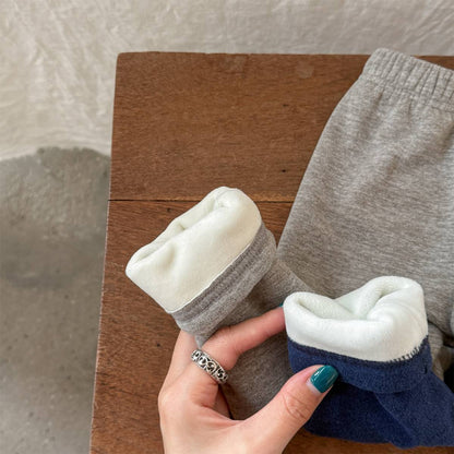 -裏起毛レギンス 星スタープリント 無地 暖かスパッツ ロングパンツ【mh0011406】 - mamahalo shop - レギンスパンツ -  べビー服 - 子供服 - 男の子 - 女の子