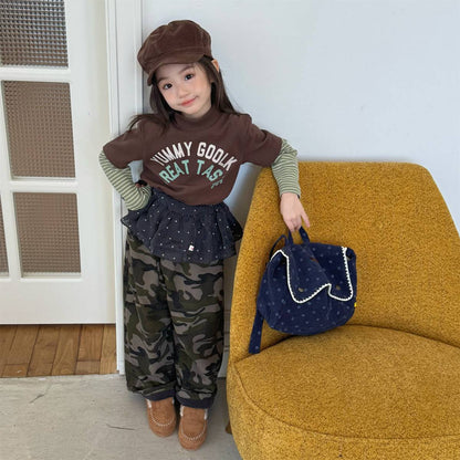 -カモフラ柄ロングパンツ 裏起毛 長ズボン カジュアルパンツ【mh0011414】 - mamahalo shop - ロングパンツ・スウェットパンツ -  べビー服 - 子供服 - 男の子 - 女の子