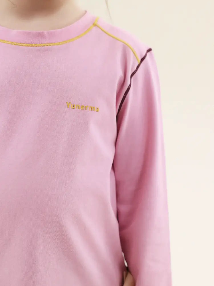 -切り替えステッチ長袖Tシャツ【mh0011300】 - mamahalo shop - 長袖Tシャツ -  べビー服 - 子供服 - 男の子 - 女の子