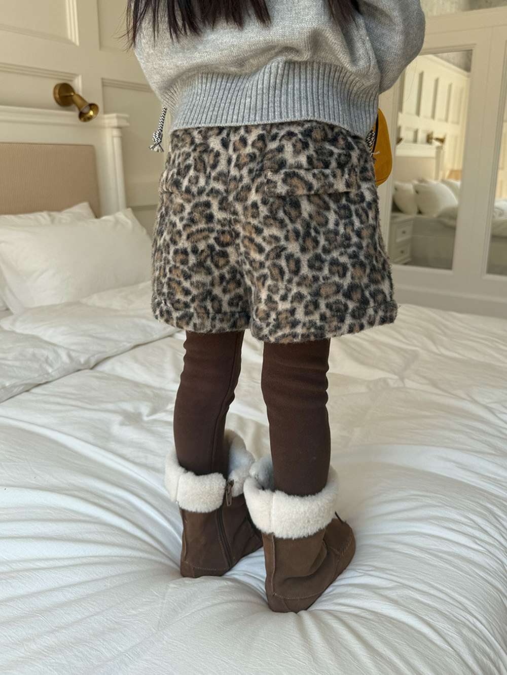 ショートパンツ レオパード柄 ウエストゴム ボトムス【mh0011454】