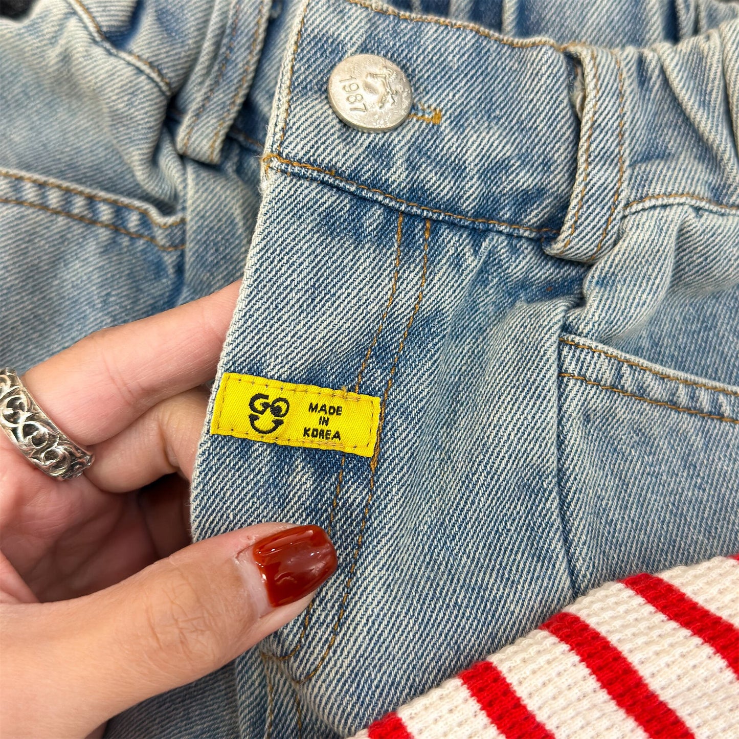 Spring Denim Tapered Pants デニム テーパードパンツ【mh0012082】