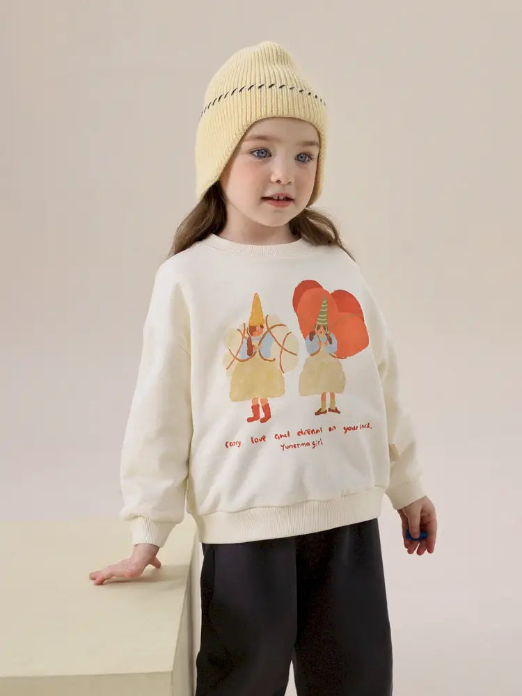 -アニマルプリント長袖スウェットトレーナー【mh0011297】 - mamahalo shop - トレーナー・フーディ -  べビー服 - 子供服 - 男の子 - 女の子