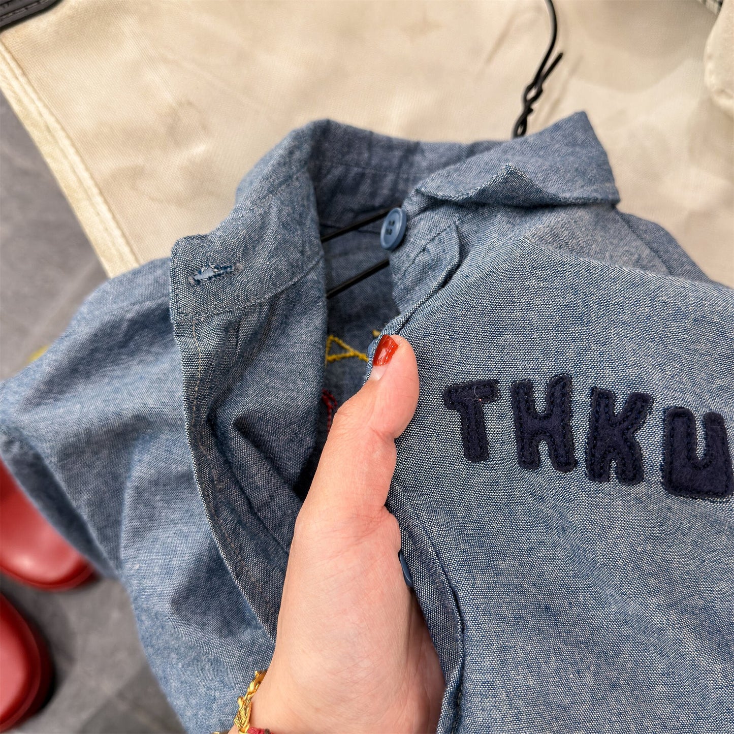 Embroidered Shirt Spring Top 刺繍 シャツ トップス【mh0012079】