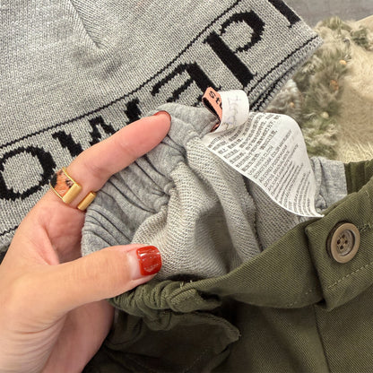 Spliced Sweatpants Cargo Pants 切り替え スウェット カーゴパンツ【mh0012080】