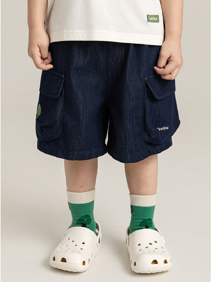 Little Forest Series リーフ柄 半袖シャツ Tシャツ デニム セットアップ【mh0012734】