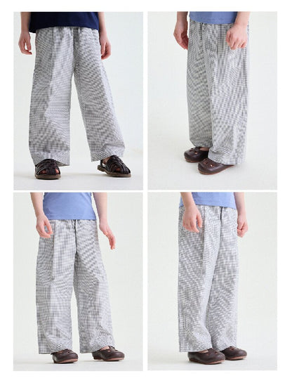 Floral Print Cotton Long Pants ドット柄 ロングパンツ【mh0013169】