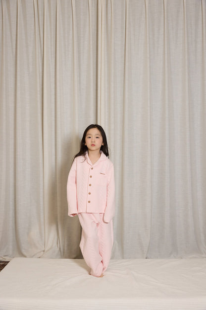 yummy&rocky | Cotton Embroidery Print Home Set コットン刺繍プリントルームウェア【mh0020096】