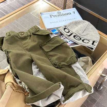 Spliced Sweatpants Cargo Pants 切り替え スウェット カーゴパンツ【mh0012080】