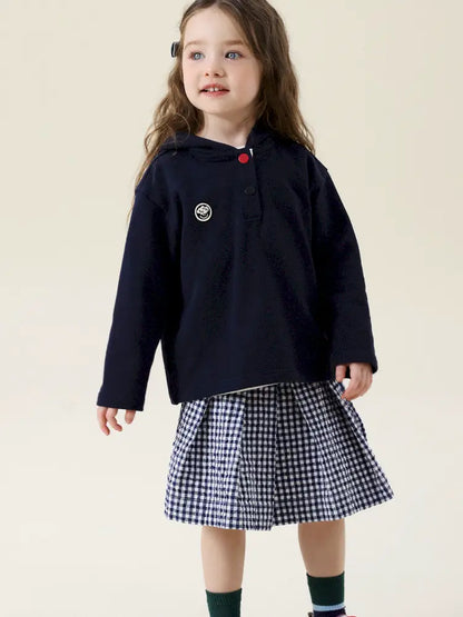 -フレンチスタイルチェックジャケット/ボックスプリーツスカート スーツ【mh0011299】 - mamahalo shop - 長袖セットアップ -  べビー服 - 子供服 - 男の子 - 女の子