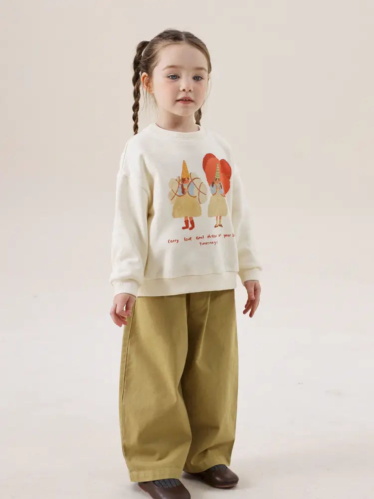 -アニマルプリント長袖スウェットトレーナー【mh0011297】 - mamahalo shop - トレーナー・フーディ -  べビー服 - 子供服 - 男の子 - 女の子