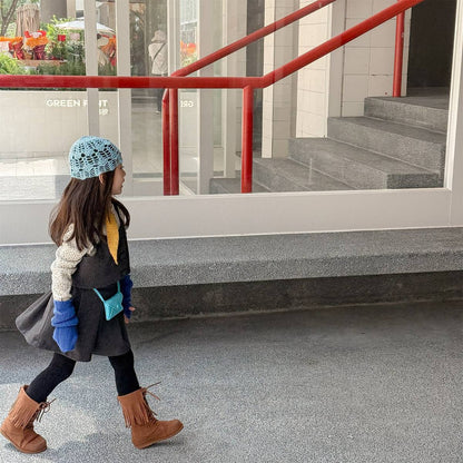 -キャミソールトップス+スカートセットアップ 2点セット ウール調素材【mh0011413】 - mamahalo shop - ノースリーブセットアップ -  べビー服 - 子供服 - 男の子 - 女の子