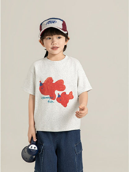 Cute Animal Graphic Cotton T-shirt アニマル プリント コットン Tシャツ【mh0012741】