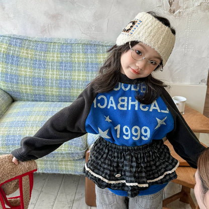 -長袖Tシャツ フリース素材 ラグラン袖 プリントロゴ ハイネック【mh0011410】 - mamahalo shop - 長袖Tシャツ -  べビー服 - 子供服 - 男の子 - 女の子