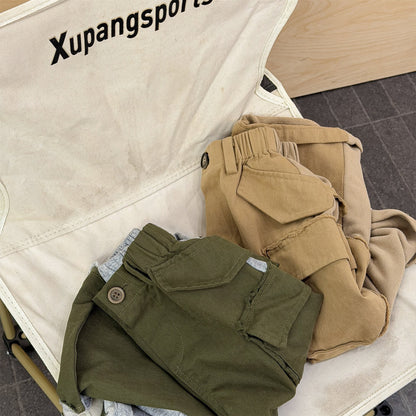 Spliced Sweatpants Cargo Pants 切り替え スウェット カーゴパンツ【mh0012080】