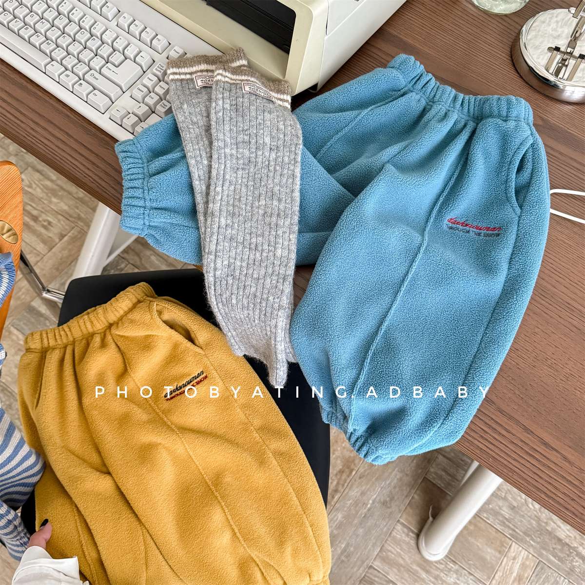 -フリーススウェットパンツ ルーズシルエット あったか長ズボン【mh0011423】 - mamahalo shop - ロングパンツ・スウェットパンツ -  べビー服 - 子供服 - 男の子 - 女の子