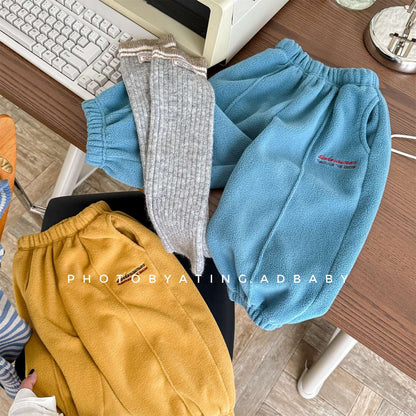 -フリーススウェットパンツ ルーズシルエット あったか長ズボン【mh0011423】 - mamahalo shop - ロングパンツ・スウェットパンツ -  べビー服 - 子供服 - 男の子 - 女の子