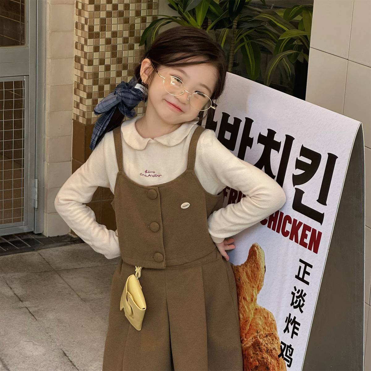 -キャミソールトップス+スカートセットアップ 2点セット ウール調素材【mh0011413】 - mamahalo shop - ノースリーブセットアップ -  べビー服 - 子供服 - 男の子 - 女の子