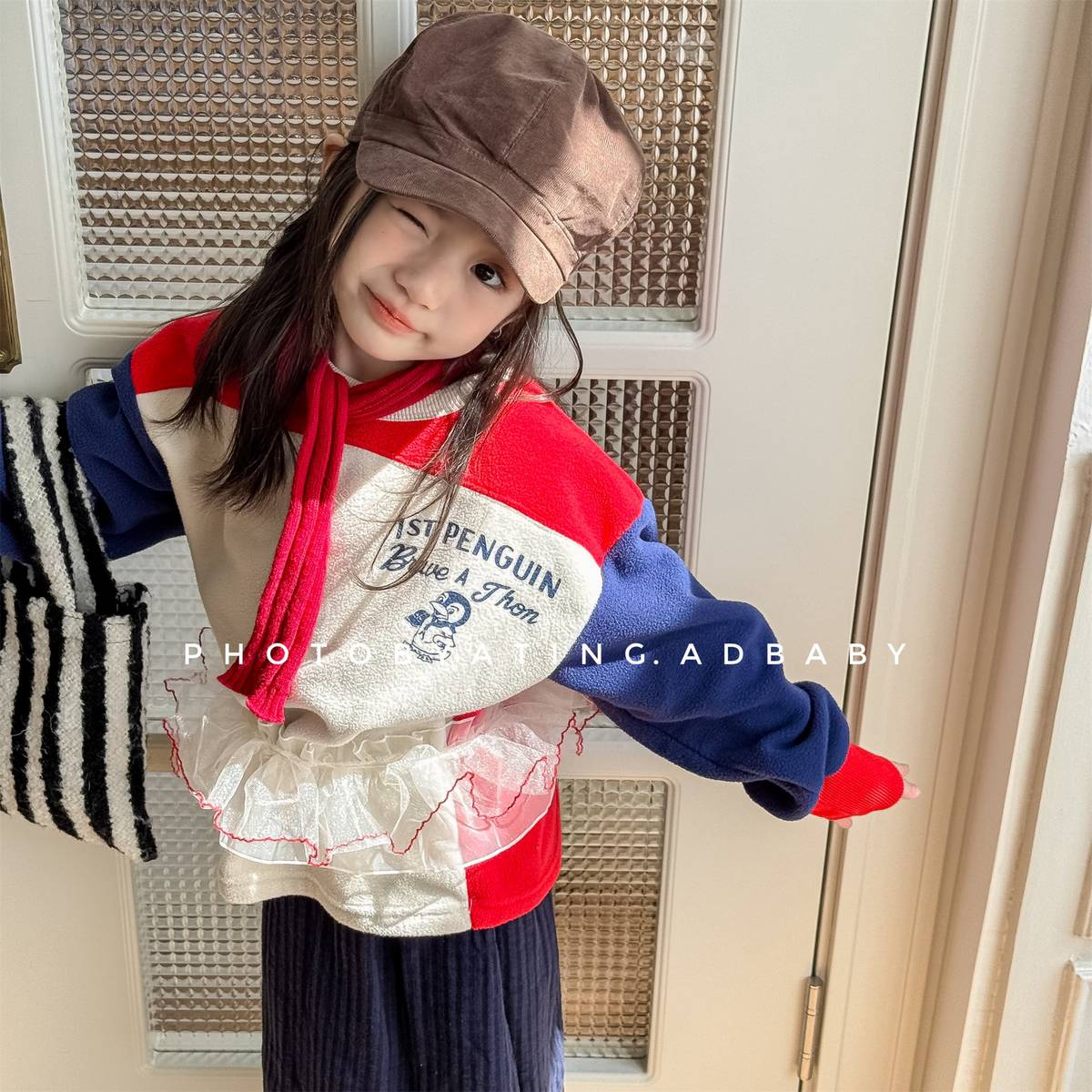 -長袖スウェット プルオーバー フリース素材 カジュアルトップス【mh0011401】 - mamahalo shop - トレーナー・フーディ -  べビー服 - 子供服 - 男の子 - 女の子