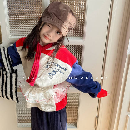 -長袖スウェット プルオーバー フリース素材 カジュアルトップス【mh0011401】 - mamahalo shop - トレーナー・フーディ -  べビー服 - 子供服 - 男の子 - 女の子