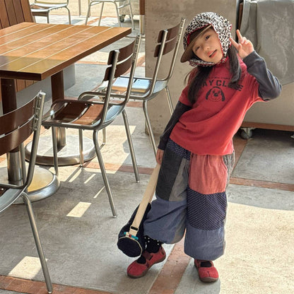 -長袖Tシャツ 裏起毛 ハイネック ドッグプリント インナー【mh0011417】 - mamahalo shop - 長袖Tシャツ -  べビー服 - 子供服 - 男の子 - 女の子