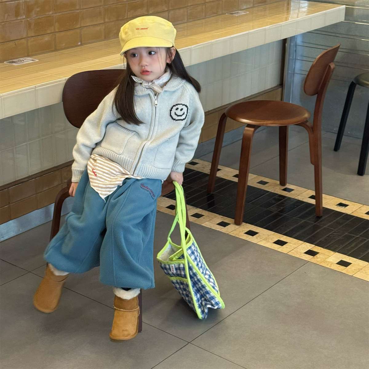 -フリーススウェットパンツ ルーズシルエット あったか長ズボン【mh0011423】 - mamahalo shop - ロングパンツ・スウェットパンツ -  べビー服 - 子供服 - 男の子 - 女の子