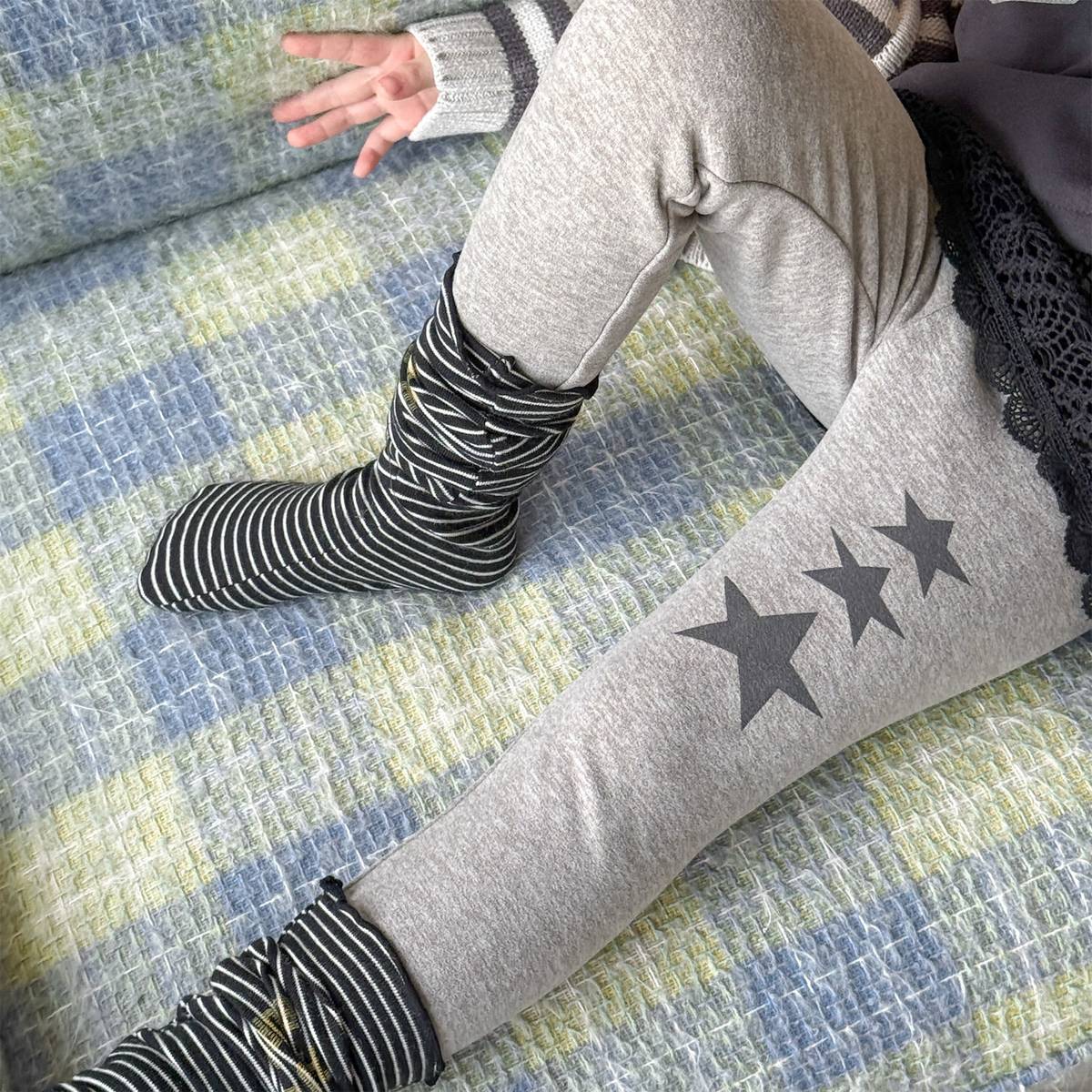 -裏起毛レギンス 星スタープリント 無地 暖かスパッツ ロングパンツ【mh0011406】 - mamahalo shop - レギンスパンツ -  べビー服 - 子供服 - 男の子 - 女の子