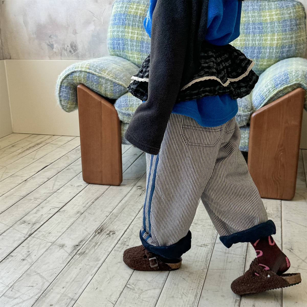 -デニムロングパンツ 裏キルティング 中綿入り ジーンズ 長ズボン【mh0011403】 - mamahalo shop - ロングパンツ・スウェットパンツ -  べビー服 - 子供服 - 男の子 - 女の子