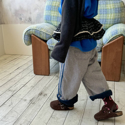 -デニムロングパンツ 裏キルティング 中綿入り ジーンズ 長ズボン【mh0011403】 - mamahalo shop - ロングパンツ・スウェットパンツ -  べビー服 - 子供服 - 男の子 - 女の子