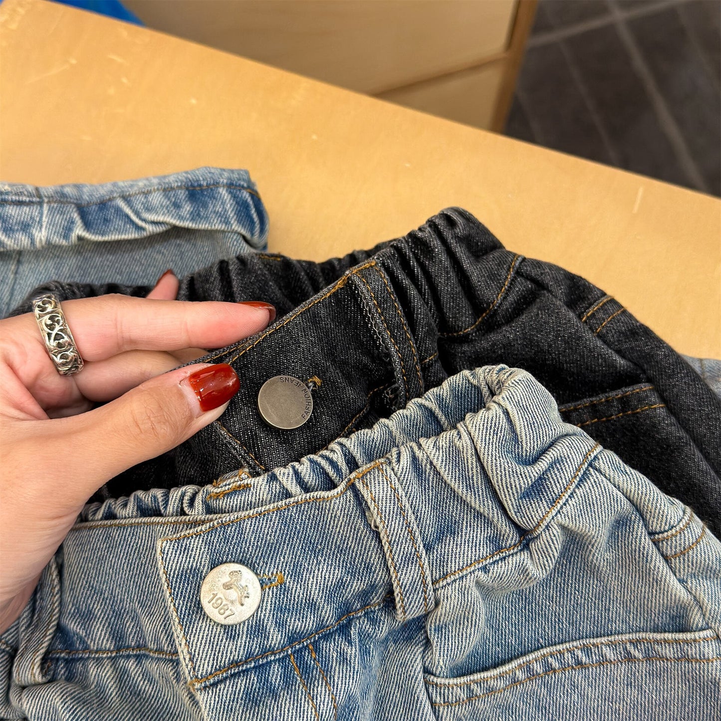 Spring Denim Tapered Pants デニム テーパードパンツ【mh0012082】