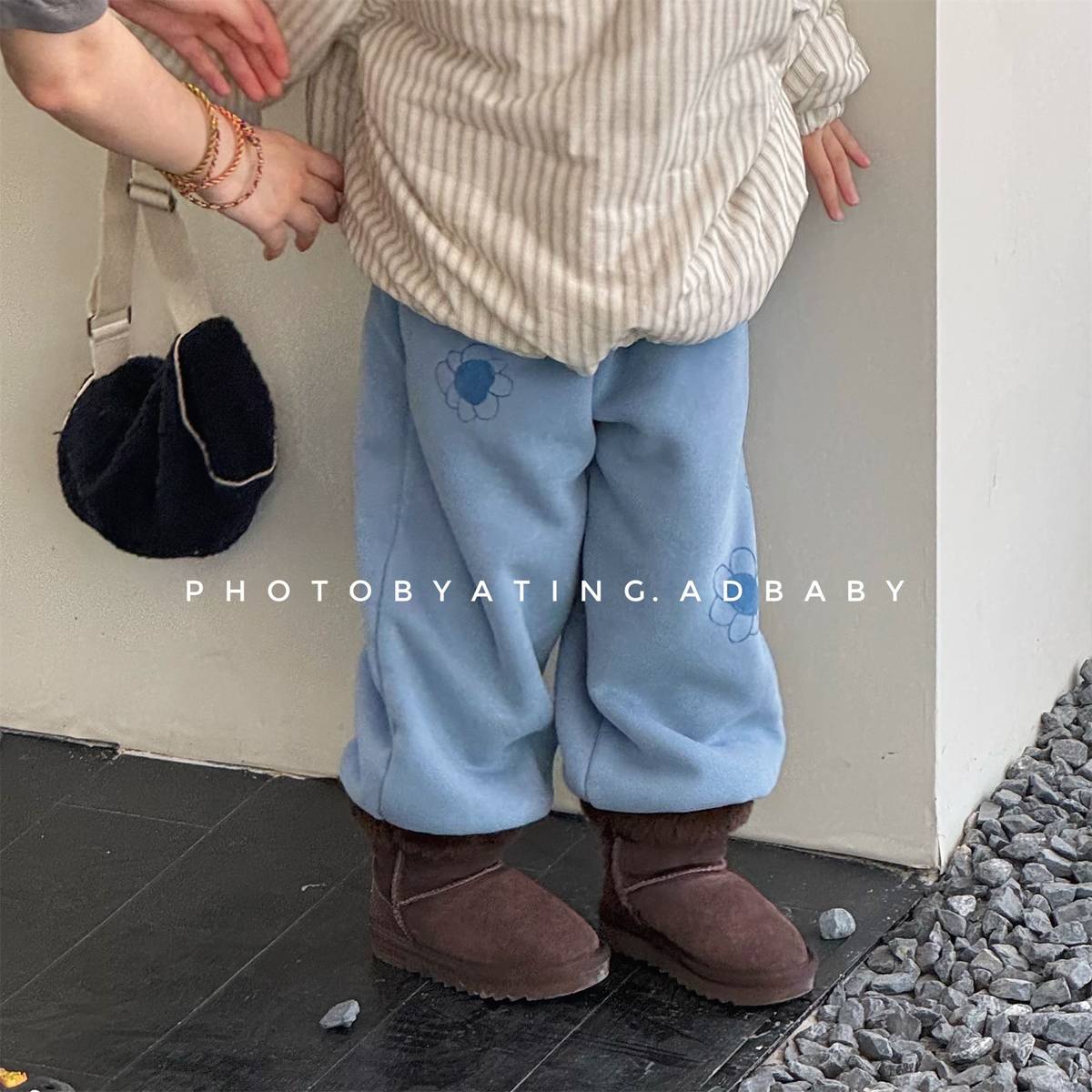 -裏起毛スウェットパンツ ロングパンツ 暖か長ズボン カジュアル【mh0011405】 - mamahalo shop - ロングパンツ・スウェットパンツ -  べビー服 - 子供服 - 男の子 - 女の子