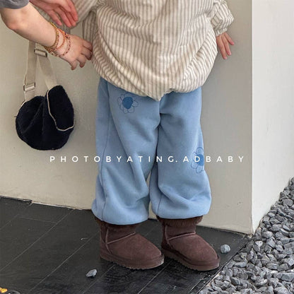 -裏起毛スウェットパンツ ロングパンツ 暖か長ズボン カジュアル【mh0011405】 - mamahalo shop - ロングパンツ・スウェットパンツ -  べビー服 - 子供服 - 男の子 - 女の子