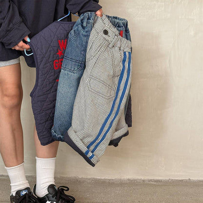 -デニムロングパンツ 裏キルティング 中綿入り ジーンズ 長ズボン【mh0011403】 - mamahalo shop - ロングパンツ・スウェットパンツ -  べビー服 - 子供服 - 男の子 - 女の子