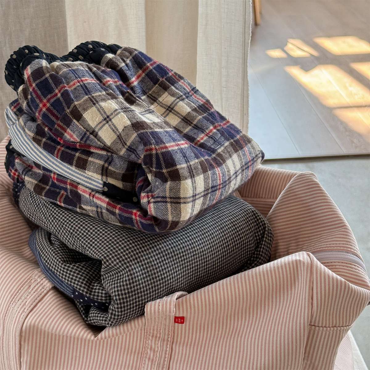 -パッチワークロングパンツ デニム調 キルティング 中綿入り【mh0011424】 - mamahalo shop - ロングパンツ・スウェットパンツ -  べビー服 - 子供服 - 男の子 - 女の子