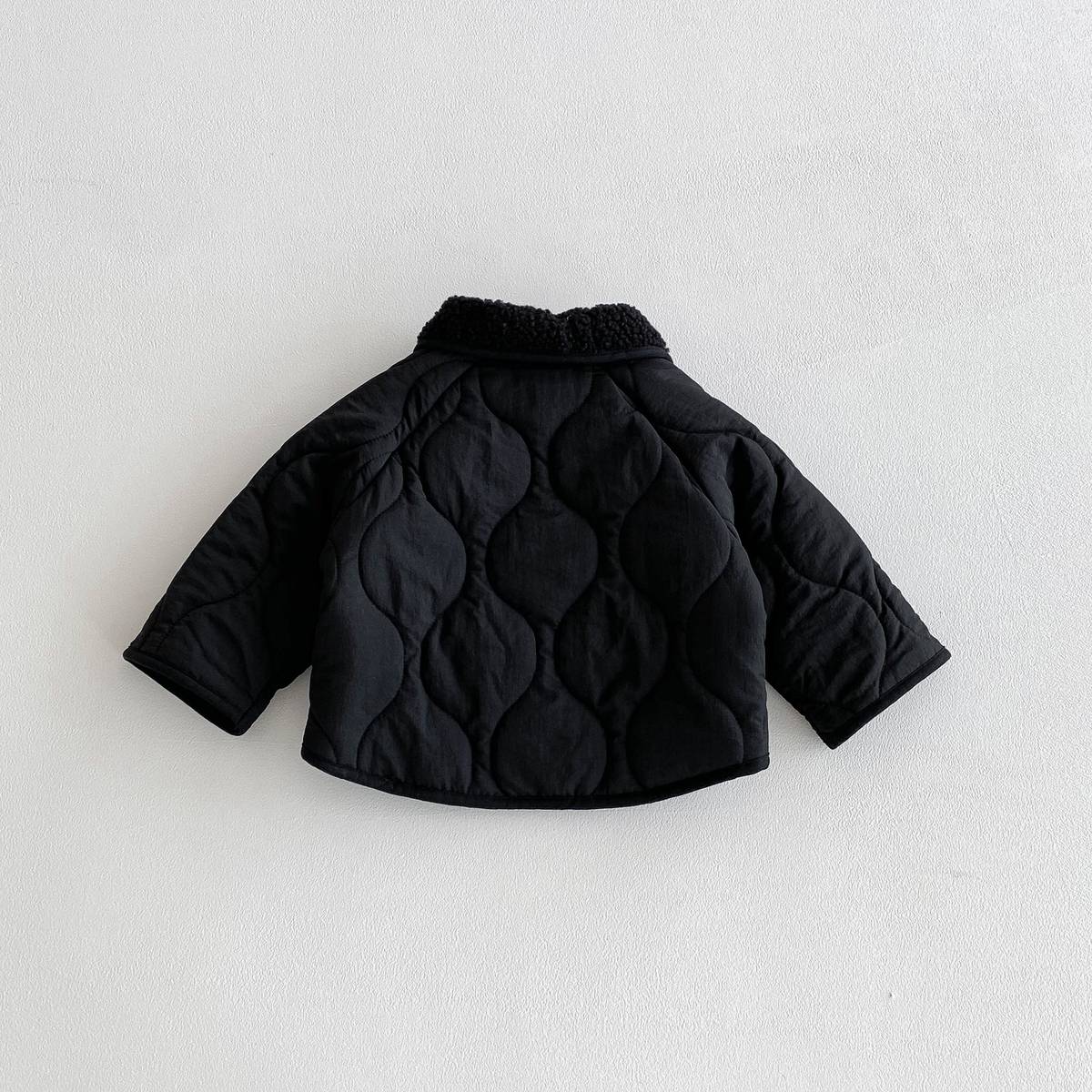 -中綿ジャケット キルティング ボア襟 あったか ボア裏地 防寒 アウター【mh0011397】 - mamahalo shop - ショートコート・ジャケット・ジャンパー -  べビー服 - 子供服 - 男の子 - 女の子