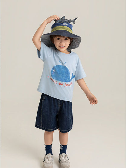 Cute Animal Graphic Cotton T-shirt アニマル プリント コットン Tシャツ【mh0012741】