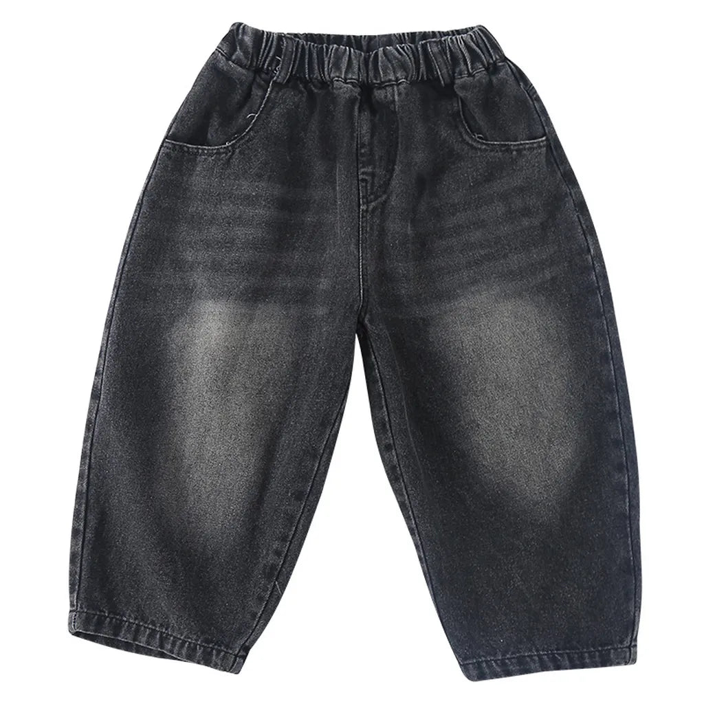 -バックロゴ刺繍バルーンデニムパンツ【mh0011248】 - mamahalo shop - デニムパンツ -  べビー服 - 子供服 - 男の子 - 女の子