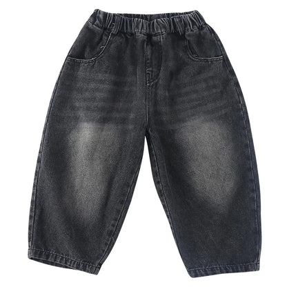 -バックロゴ刺繍バルーンデニムパンツ【mh0011248】 - mamahalo shop - デニムパンツ -  べビー服 - 子供服 - 男の子 - 女の子