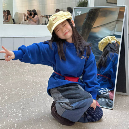 -長袖スウェット プルオーバー フリース素材 カジュアルトップス【mh0011401】 - mamahalo shop - トレーナー・フーディ -  べビー服 - 子供服 - 男の子 - 女の子