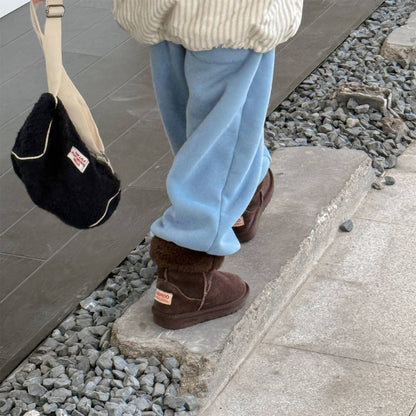 -裏起毛スウェットパンツ ロングパンツ 暖か長ズボン カジュアル【mh0011405】 - mamahalo shop - ロングパンツ・スウェットパンツ -  べビー服 - 子供服 - 男の子 - 女の子