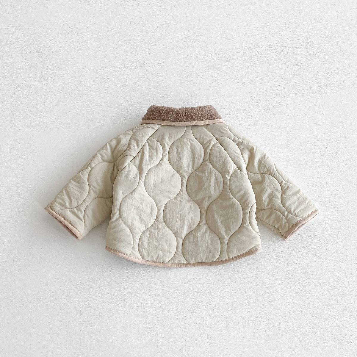 -中綿ジャケット キルティング ボア襟 あったか ボア裏地 防寒 アウター【mh0011397】 - mamahalo shop - ショートコート・ジャケット・ジャンパー -  べビー服 - 子供服 - 男の子 - 女の子