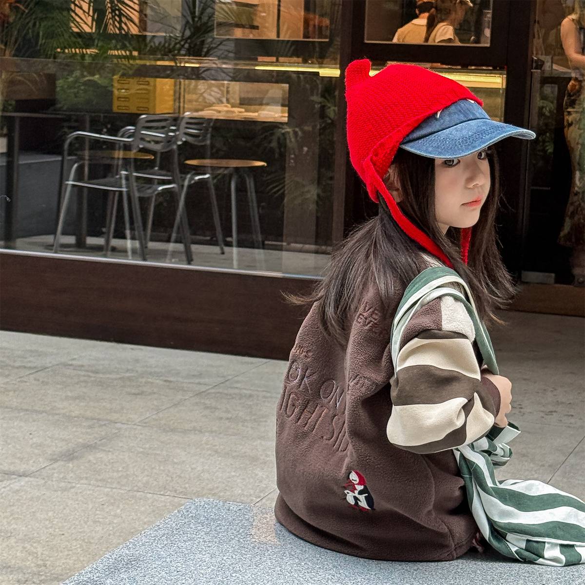 -長袖スウェット プルオーバー フリース素材 カジュアルトップス【mh0011401】 - mamahalo shop - トレーナー・フーディ -  べビー服 - 子供服 - 男の子 - 女の子