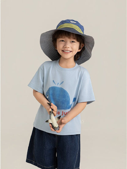 Cute Animal Graphic Cotton T-shirt アニマル プリント コットン Tシャツ【mh0012741】
