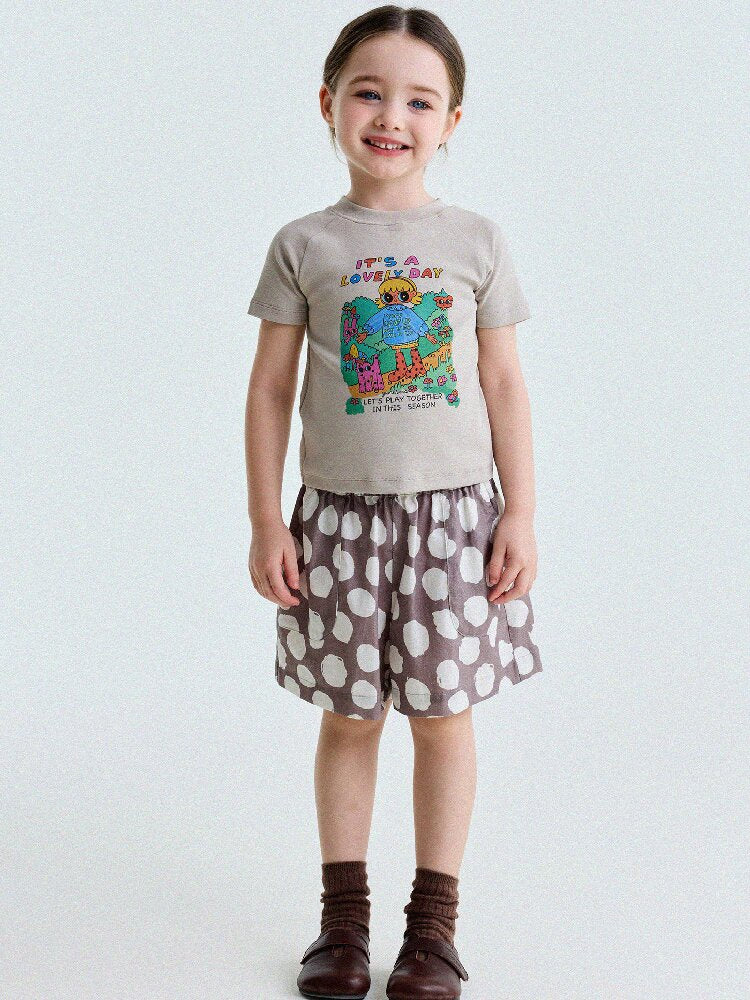 Graphic Print Cotton Raglan T-Shirt キャラクタープリント ラグランTシャツ【mh0013170】